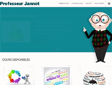 Tablet Screenshot of professeur-jannot.com